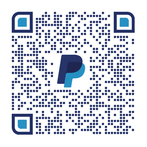 PayPal QR-Code für Spenden oder Zahlungen.