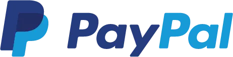 Das blaue PayPal-Logo auf weißem Grund.